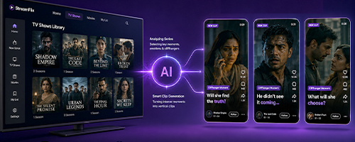 AI chaptering for micro drama