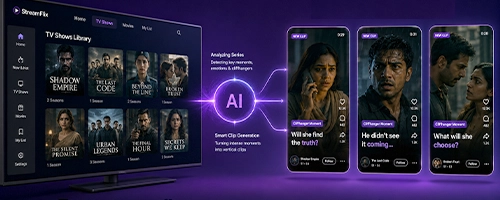 AI chaptering for micro drama