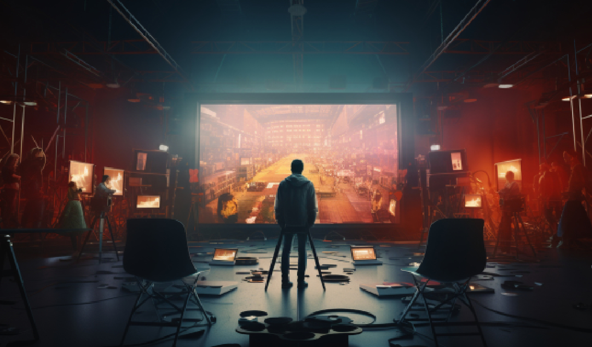 A visual representation of a virtual film festival platform.