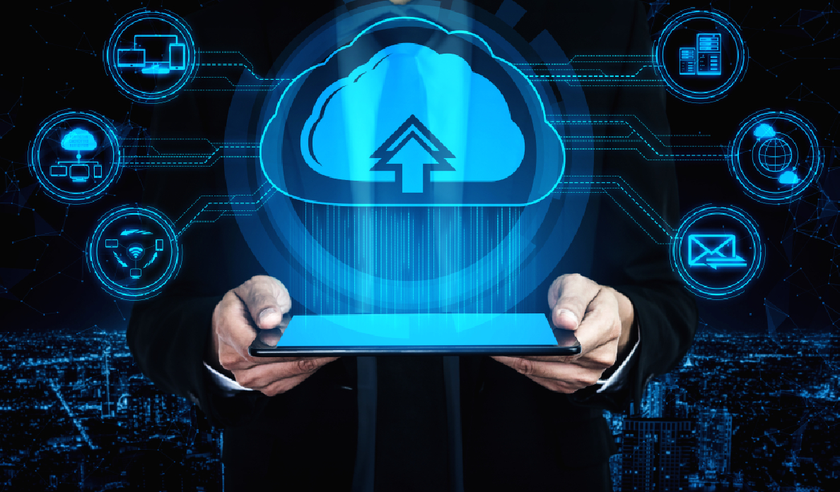 A visual representation of a cloud tv solution.