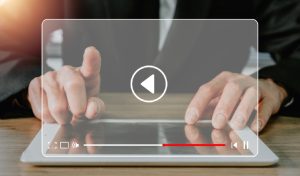 Video player monetisation interface demonstrating SSAI