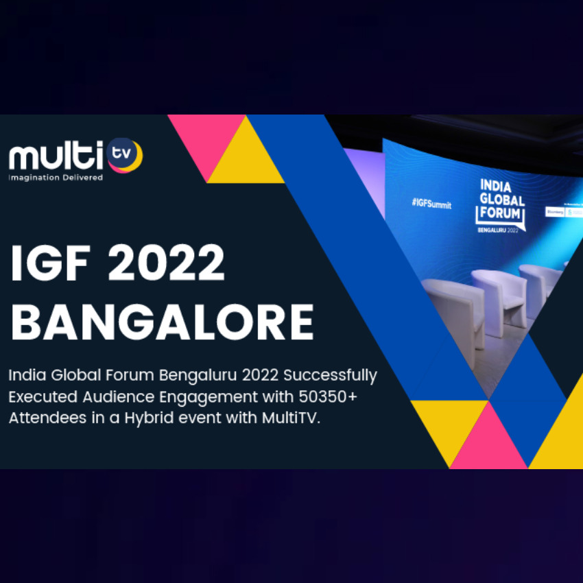 IGF 2022 Banglore | Case Study | MultiTv | event platform